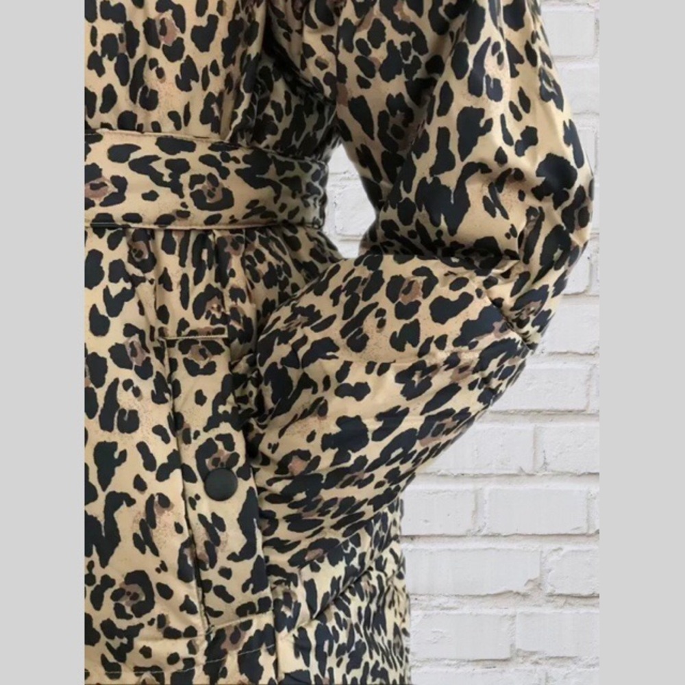 NWT J.Crew Leopard Puffer Jacket - Picture 4 of 6